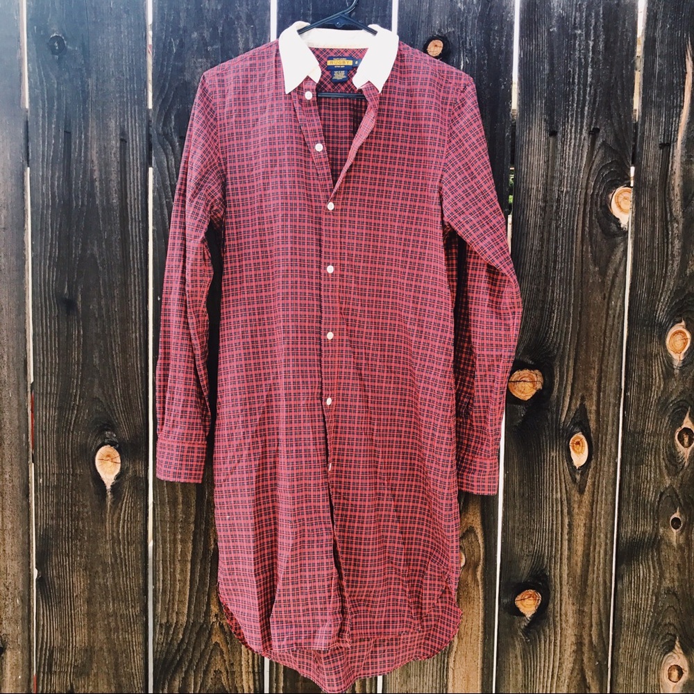 Vintage Ralph Lauren Plaid Shirt Dress